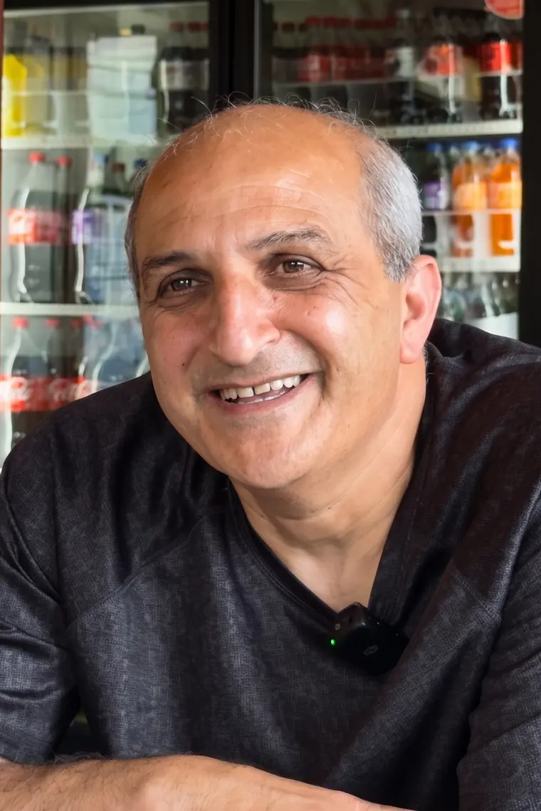Habib, a restaurant owner interviewed about using AI Bunny
