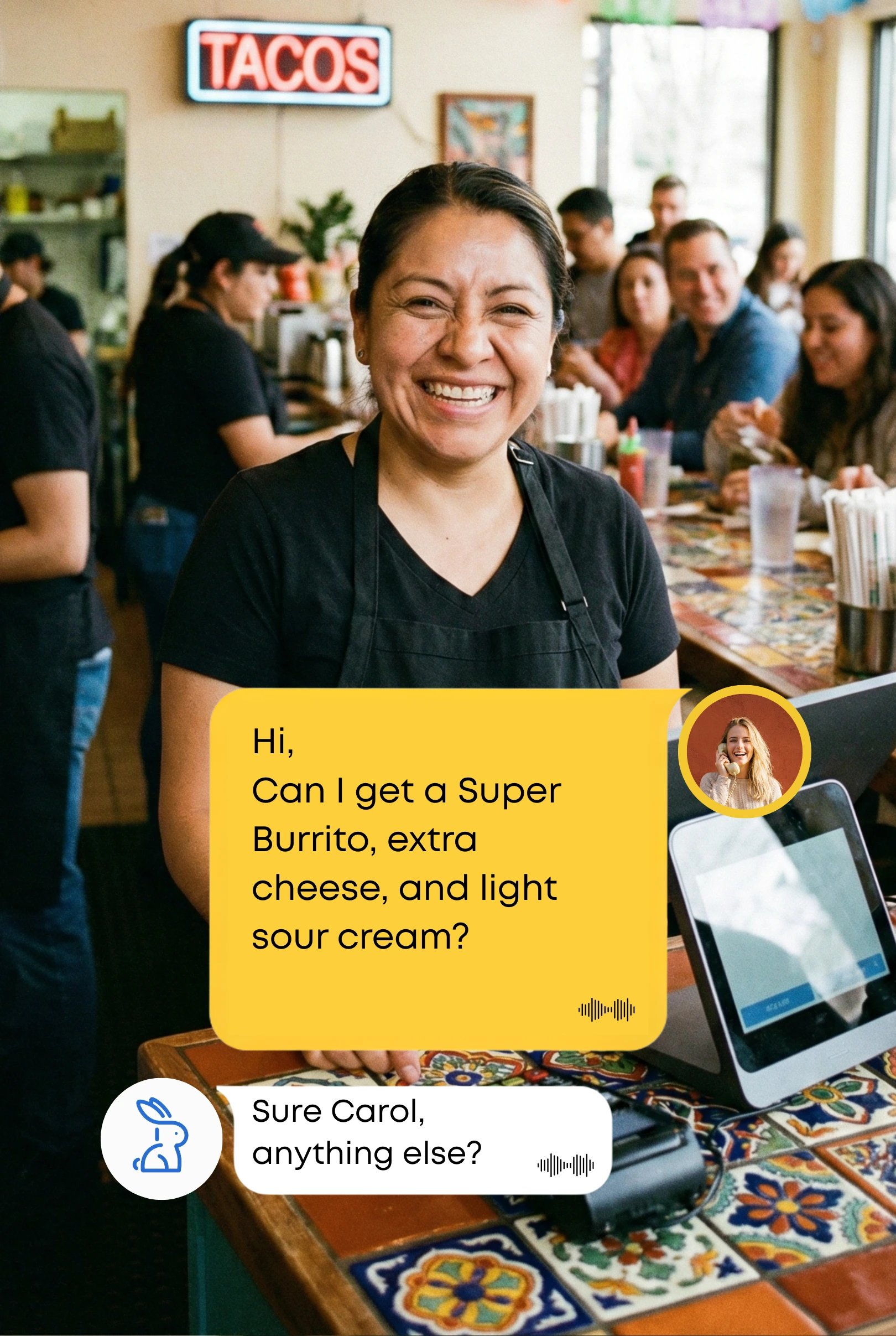 AI phone answering service for Mexican restaurants